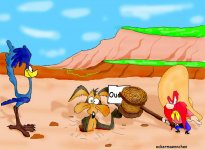 Yosemite_Sam_meets_Roadrunner_by_ackermaennchen.jpg