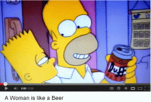 Homer Simpson - A woman is like a beer.gif