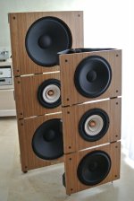 Trio15 TB and Trio10 TB Open Baffle Speakers, Front.jpg