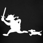 Dachshund chasing viking-dachshund_design.png