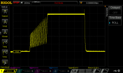 2015-02-14 Pre-regulator Vin=48VAC, Vout=25V, Load=4x35W lamp, Iout=3A, power up and down.png