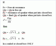 formula for closed box speaker.gif
