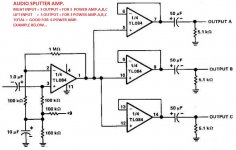 Build a 3 Channels Audio Splitter Amplifier Circuit Diagram using TL084 (1).jpg