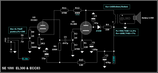 K*i様 EL34 & ECC83 計20本 10W+10W EL34+ECC83 single-ended Class A Stereo amplifier Kit