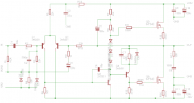 IRF840 quasi complementary amplifier.png