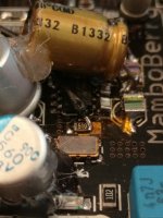 Sync Mode receiving end of wire soldered to input side of 51R resized.jpg