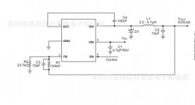 IV7GK step-down IC wide voltage input 6-pin power supply chip IV7GF 36V 2MHZ.jpg