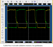 TL494 Pins 9 and 10 Waveforms 100ohm pulldowns.png