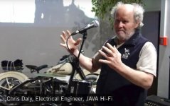 Chris Daly  preaching something for Java Audio. .jpg