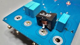 8ohm output filter_ under the PCB.jpg