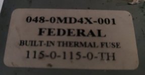 M-Audio Power transformer sticker.jpg
