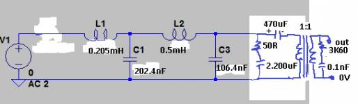 50 ohm characteristic impedance 4th order low pass filter con tx 1=1 600 ohms.png