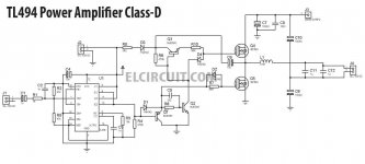 Tl494 Class D Amplifier Diyaudio
