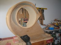 Sanding the big horn 003.JPG