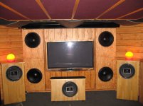 87 Front of room with old Altecs 604-8K now replaced AE TD12M and Beyma TPL150H.jpg
