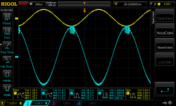 inverted amp Gain 10 22V supply 4,459Rload_1,3Vrms in 1khz oscillating.png