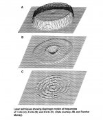 Laser techniques showing 100 mm diaphragm motion at 1kHz, 4 kHz and 8 kHz (JBL & F. Murray).jpg