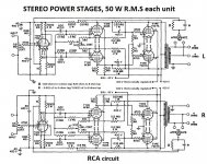 Amplificador valvular stereo 50W por canal Etapas de potencia R.C.A.JPG