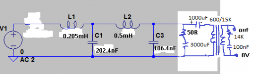 ACTUAL 50 ohm characteristic impedance 4th order low pass filter con tx 1=1 600 ohms (2019_07_02.png