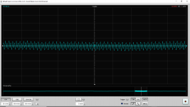 Voltage Waveform AVCC_R Powered On 18650 Batteries to LM7805 DAC 1kHz Full Scale.png
