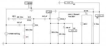 01A EL84 Amp 01A H157L 3 db Rolloff at123.4 Hz.JPG