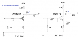 jfet boz 2n3819 variations.png