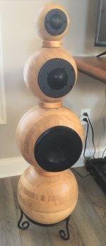 Finished 4-Sphere Speaker.JPG