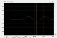 arta spot burst xover compare 300Hz  LR4 lin phase.JPG