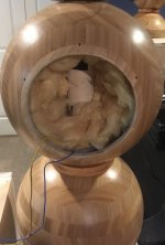 B Place Fiberglass Stuffing in Woofer Sphere.JPG