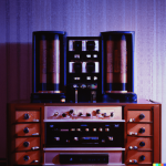 DALL·E 2022-09-04 21.50.17 - full view of a large vintage tube amplifier with multiple tubes a...png